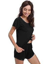 Conjunto de pijama para dama (cuello redondo)