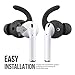 EarBuddyz Ultra Ear Hooks and Covers Compatible with Apple AirPods 1 & AirPods 2 or EarPods Featuring Bass Enhancement Technology (Small Medium Large Pairs, Black)