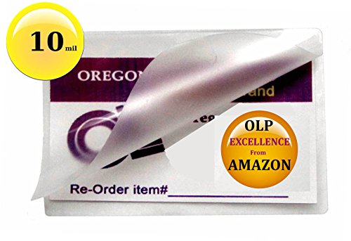 Oregon Lamination Hot Luggage Tag Laminating Pouches [NO Slot] (Pack of 100) 10 Mil 2-1/2 x 4-1/4 Clear