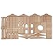 ECR4Kids Hardwood Building Blocks with Wooden Storage Tray (48-Piece)