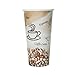 MYDEALS Designed Paper Hot Cups Sets, includes: Lids, Sleeves, and Straws, 50 sets of each (20 ounce, Coffee Latte)