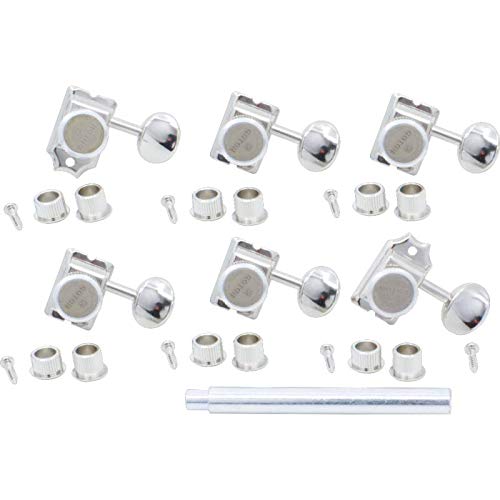 Gotoh Tuner - , Magnum Lock Trad, Finger Lock, 6-in-line, Color: Nickel