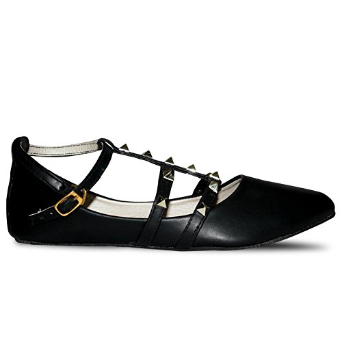anand archies artificial leather black bellies for girl's & women's (aa-391)
