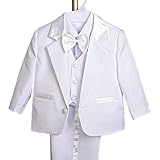 Dressy Daisy Baby Boy' 5 Pcs Set Formal Tuxedo Suits No Tail Christening Outfits