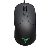 Talentech Shadow 4000 DPI Wired MMO/MOBA/FPS High Precision Optical Gaming Mouse Mice for PC / Mac for Pro Gamer, Programmable 4 RGB Breath LED Backlight, 6 Buttons, Avago3050L Sensor - [Black]