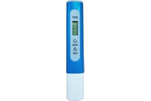 TDS Meter Digital Water Quality Tester for RO-RODI System Drinking Water, Aquariums, Hydroponics, 0-9990 ppm Measuring Range,