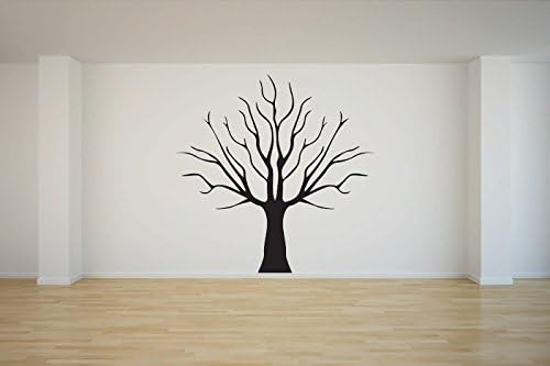 Bare Tree 4 Vinyl Decal Wall, Car, Laptop - Burnt Orange - 50 inch