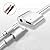 Lighting Jack Adapter, Headphone Audio Adaptor for iPhone 7/7 Plus/iPhone 8/8 Plus/iPhone X 10/iPad/iPod.Dual Earphone Splitter Audio Connector Charging and Aux Audio. Supports iOS 11 systems - White from Leantuq