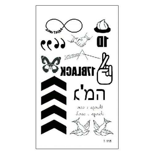 6 Sheets+Temporary+Tattoo+Sticker+Fashion