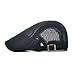 Men's Mesh Flat Cap Duckbill Beret Ivy Gatsby Newsboy Driving Cabbie Caps Hunting Hat (2 Pack-a)