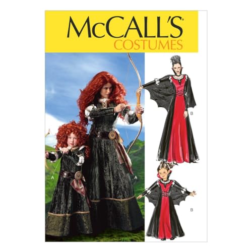 McCall's M6817 Girl's Scottish Princess and Vampire Halloween Costume Sewing Pa…