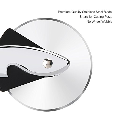 Scheam Pizza Wheel Cutter Case, Cover Anti-Shock Cover Bumper Back Cover, Silver