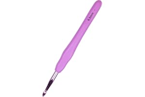 Hobekoee Size K/6.5mm Crochet Hook Ergonomic Handle for Arthritic Hands Soft & Smooth Knitting Needles for Beginners and Crocheting Yarn