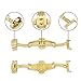 ZLIMSN Stainless Steel Butterfly Deployment Buckle Double Push Spring Bar Deployment Fashion Watch Band Clasp Color & Width Silver Rose Gold Golden Black (20mm, Silver)