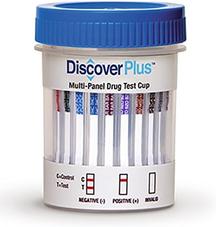 Single DISCOVER PLUS 8 Panel Cup - (THC/COC/AMP/MOP/BZO/MTD/OXY/BUP)