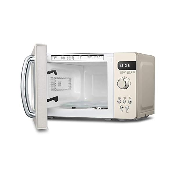 COMFEE-Retro-Style-800-w-20-L-Microwave-Oven-with-8-Auto-Menus-5-Cooking-Power-Levels-and-Express-Cook-Button-Apricot-Cream-CM-M202RAFCM COMFEE' Retro Style 800w 20L Microwave Oven with 8 Auto Menus, 5 Cooking Power Levels, and Express Cook Button - Apricot…