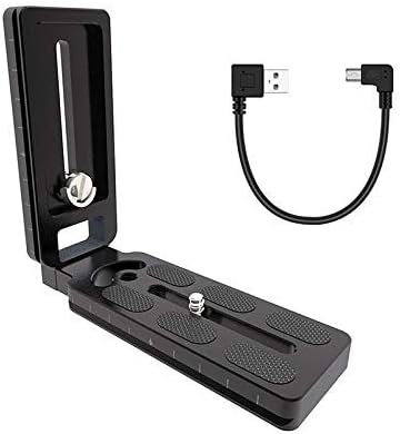CamFi L-Type Camera Bracket, L-Shape Plate Quick Release Plate Stand Holder for CamFi Wireless Remote Camera Controller with USB 2.0 Cable
