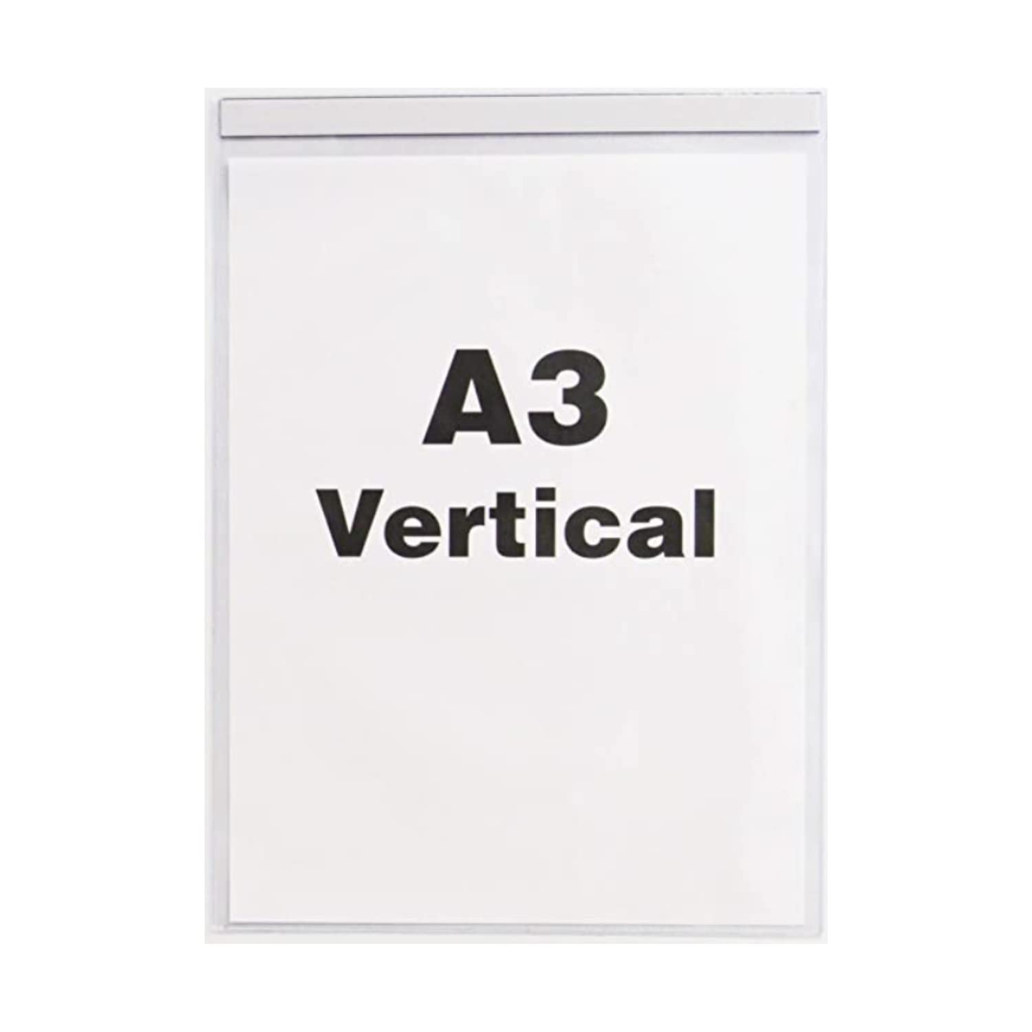 Beaverswood Clear Magnetic Document Pocket ID, 436mm x 316mm, A3 Horizontal, Pack of 10 Clear and Durable Presentations, Ideal Rigidity for Everyday Use, Protective Shields