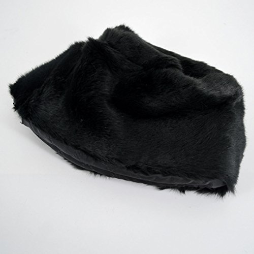 YAOSEN Women Winter Faux Fur Hat Russian Cossack Style Headband Ear Warmer, Black