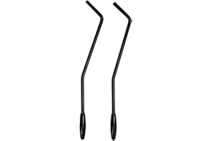 Savagrow 2pcs 6mm & 5mm Thread Tremolo Arm Whammy Bar with Tip Electric Guitar Metal Single Tremolo Arm, Black