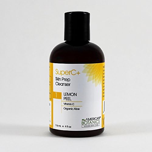American Botanics Superc Skin Prep Lemon Peel Cleanser, 4 Fluid Ounce