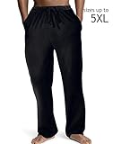 Hanes Mens ComfortSoft® Jersey Cotton Lounge Pants Black S Hanes Mens ComfortSoft® Jersey Cotton Lounge Pants