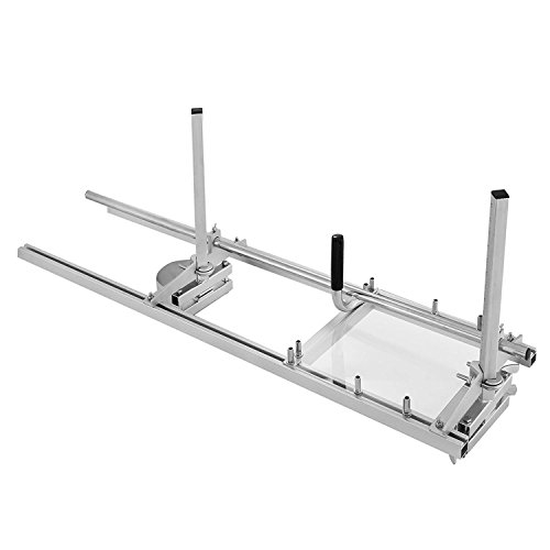 HiHydro Portable Chainsaw Mill Planking Milling From 14" to 48" Guide Bar Wood Lumber Cutting Sawmill Aluminum Steel Chainsaw Mills for Builders and Woodworkers