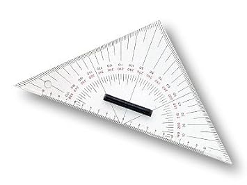 Kursdreieck klein - 26 cm Navigation Dreieck