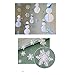 3D White Snowflake Garland - 24Pcs Winter Wonderland Hanging Snowflake Decorations for Christmas & Holiday Home Decor