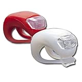 SanWay 2 x LED Bright Silicone Bike Bicycle Front & Rear Light Flashlight
