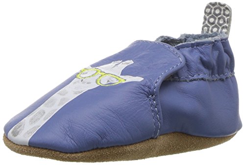 Robeez Boys' Soft Soles, Genius Blue, 12-18 Months M US Infant