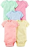 Carter's 5 Pack Polka Dot Bodysuits - Assorted - 3-6 Months