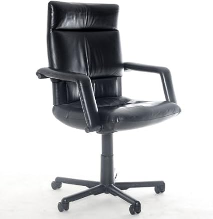 Chaise De Bureau Vitra Bellini Imago Cuir Noir Etoile A 5 Pieds D Occasion De Meubles De Bureau Amazon Fr Fournitures De Bureau