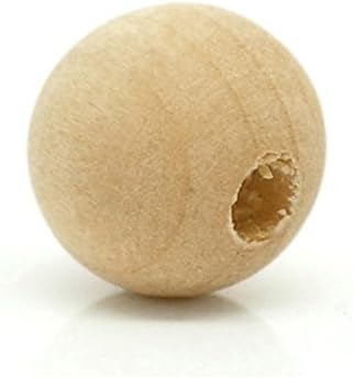 Ensunpals 12mm New DIY Natural Ball Wood Spacer Beads Home Deco Jewelry Making 100