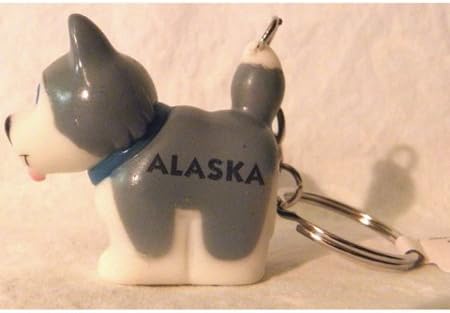 Arctic CircleArctic Circle Alaska Pooping Husky Keychain