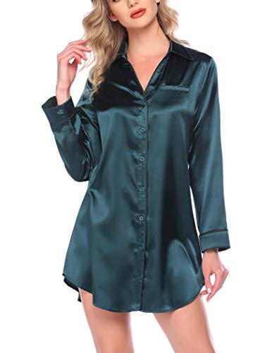 green satin nightdress