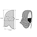 UPMALL Tactical Balaclava Full Face Mask Fleece Warm Winter Outdoor Sports Mask Wind-Resistant Hood Hat (Black)