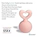 Bumblebee Manual Breast Pump with 2 Pack Breastfeeding Milk Saver Pink Star &Heart Stopper& lid in Gift Box Breastpump 100% Food Grade Silicone bpa PVC and Phthalate Free