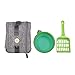 petisfam Portable Cat Travel Litter Box. Easy Use in The Car. No Leakage, Smell and Messes. One-Handed Carrying for Road Trip, Hotel Stays, Car and Airplane