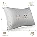 Continental Bedding Luxury Down Pillows King Size Pack of 1 - Family Made in New York - Cool Breathable Bed Pillows for Sleeping, Back, Side, Stomach Sleepers – 700 FP, Medium