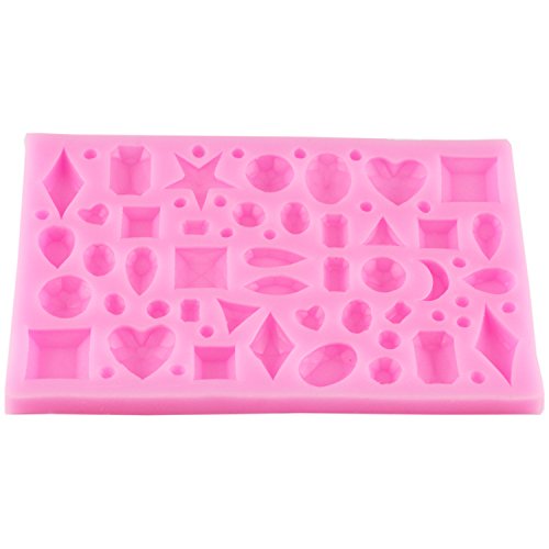Mujiang Diamond Gems Assorted Craft Polymer Clay Resin Silicone Casting Molds - Thumbnail 3