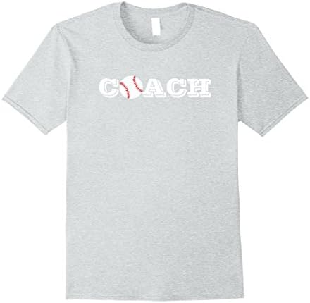 Mens Coach Baseball Shirt Large Heather Grey