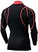 Tesla TM-MUT12-KKR_Medium Men's Mock Long-Sleeved T-Shirt Cool Dry Compression Baselayer MUT12