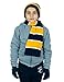 Boy's 3 Piece Knit Hat, Scarf & Gloves Set (Navy-Yellow)