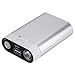 Ewarmer Hand Warmers/Power Bank 7800mAh, Rechargeable Hand Warmer, 7800mah Portable USB Hand Warmer /Power Bank 7800, Portable Battery Charger with LED Flashlight for Cold Winter (Silver)