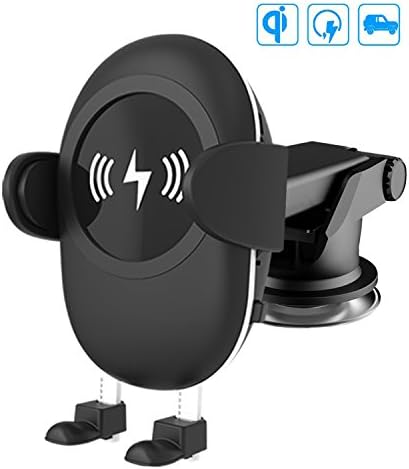 Camboss 2-in-1 Qi Wireless Car Charger with Suction Mount Holder and Air Vent Mount for Samsung Galaxy S8, S7/S7 Edge, Note 8 &amp; Standard Charge for iPhone X, 8/8 Plus &amp; Qi Enabled Devices