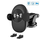 Camboss 2-in-1 Qi Wireless Car Charger with Suction Mount Holder and Air Vent Mount for Samsung Galaxy S8, S7/S7 Edge, Note 8 & Standard Charge for iPhone X, 8/8 Plus & Qi Enabled Devices