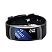 X4-TECH Band for Gear Fit2 Watch Soft Silicone Replacement Elastomer Band Plastic Wristband for Samsung Galaxy Gear Fit 2 SM-R360 Smart Watch (Black)