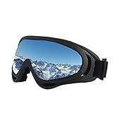 SiFREE UV Protective Ski Goggles with Windproof Dustproof Anti-shock for Snowboard Snowmobile Bicycle Motorcycle