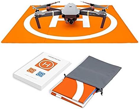 Changlesu RC Drone Landing Pad Waterproof PU Portable Foldable Landing Mat for DJI Mavic Air/Mavic Pro/Spark, with Carrying Storage Bag,Double Sided Color Design